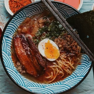 Souper Spicy Garlic Pork Ramen